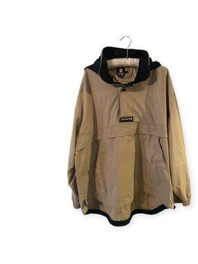 Vintage Ralph Lauren Tan Pull Over Windbreaker Anorak Jacket Men's Size Large